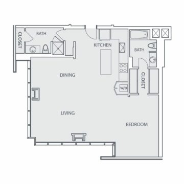 Apartment 0801 floor plan