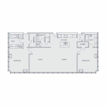 Apartment 1702 floor plan